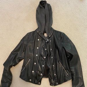 Free People Vegan Leather Jacket